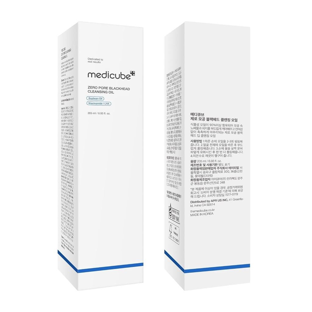 MedicubeZeroPorekheadOil|แต่งหน้าRemoverforalltypes,DailyMoistureFacialCleanser,Low-Irrtation|Korean