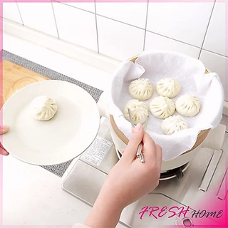 ผ้าขาวบาง(เล็ก) สำหรับนึ่งอาหาร สามารถซักแล้วนำกลับมาใช้ใหม่ได้ Steamer mat