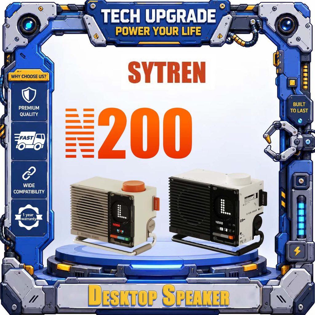 ซิตเรน N200 ลําโพงเดสก์ท็อปไร้สายบลูทูธขนาดเล็ก, หน้าจอดิจิตอลดอทเมทริกซ์และไฟแสดงสถานะเครื่องมือ