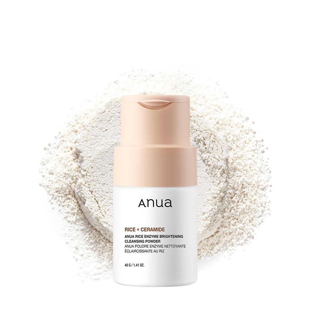 ANUARiceEnzyeBrighteningPowder, ExfoliatingPowder-to-FoaCleanser,oothTexture&Clarity,Hydrating&Gentl