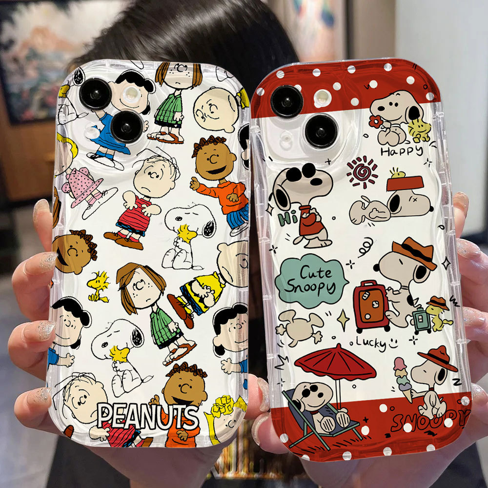 น่ารัก Snoopy สําหรับ VOVO V70 5G V60 Lite V50 V40 Lite V30 V3E V29 V29E V27 V27E V25 V23E 5G ซิลิโค
