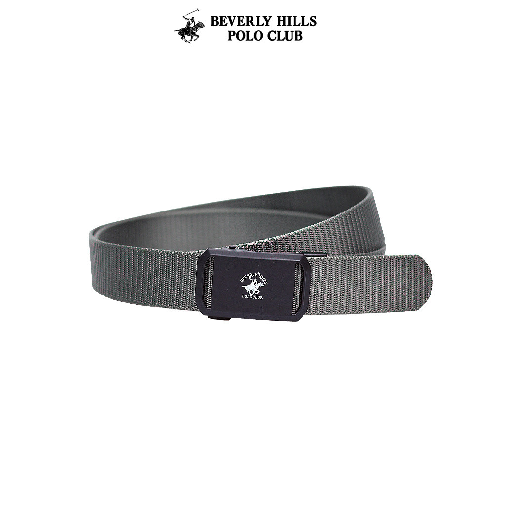 BEVERLY HILLS POLO CLUB เข็มขัดผู้ชาย / 35MM Automatic Buckle / Nylon / Black Grey Brown / BHB243N9