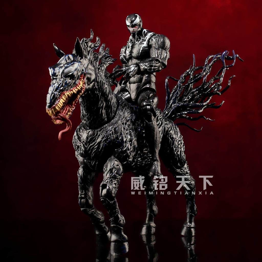 ภาพยนตร์ Venom 3 Last Dance Symbiosis War Horse Joint Movable Figure Spider ของเล่นเครื่องประดับของข