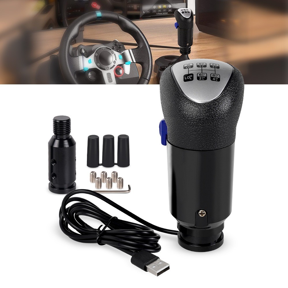 Racing Simulator Gear Shift Knob Handball Shifter Stick ใช้งานร่วมกับ Logitech G29 G27 G25, Universa
