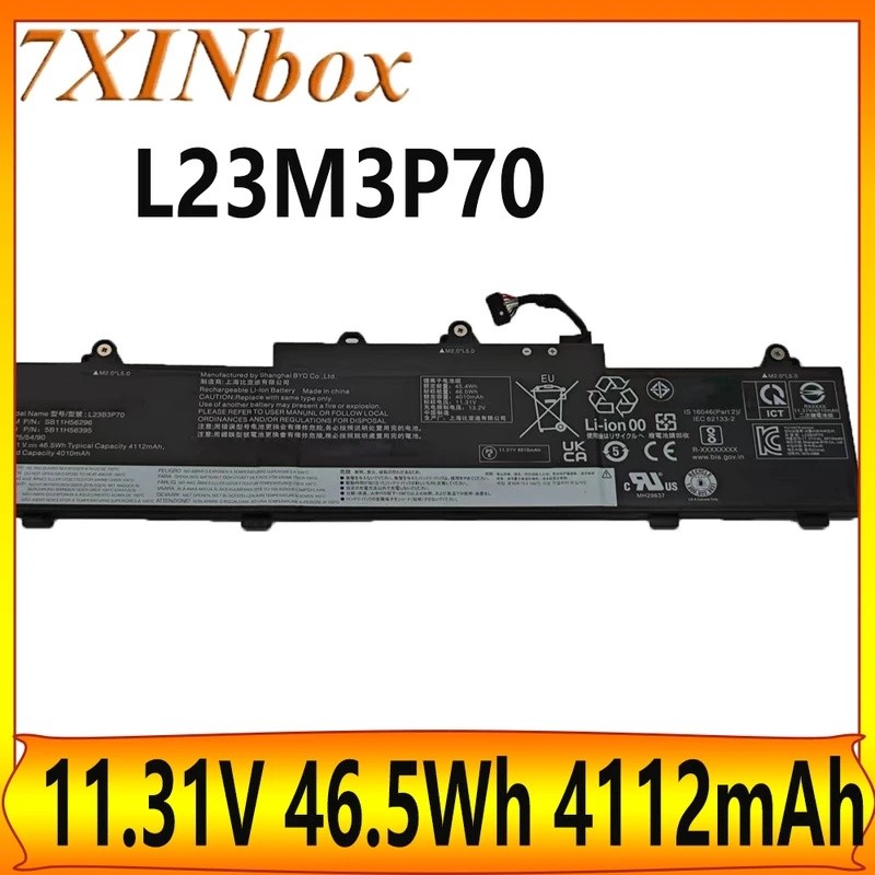 7XINbox L23M3P70 L23B3P70 L23D3P70 L23L3P70 11.31V 46.5Wh 4112mAh แบตเตอรี่แล็ปท็อปสําหรับ Lenovo Th