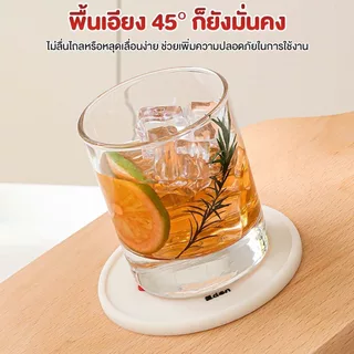 ที่รองแก้วซิลิโคน 5 ชิ้น แผ่นรองแก้ว กันลื่น กันน้ำ ทนความร้อน ลายแอปเปิ้ล ใช้รองแก้ว รองหม้อ บนโต๊ะอาหาร