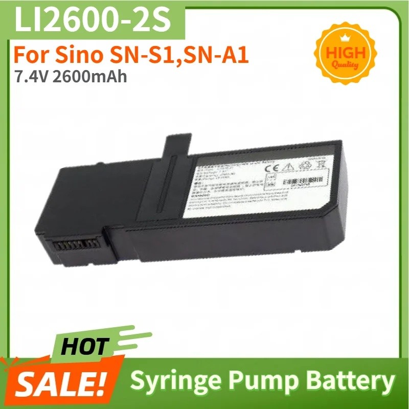 LI2600-2S 7.4V 2600mAh เข็มฉีดยาปั๊มแบตเตอรี่สําหรับ Sino SN-S1,SN-A1 ยี่ห้อใหม่คุณภาพสูงเปลี่ยนแบตเ