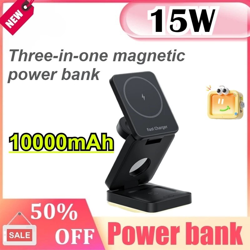 Power Bank 5000mAh PD 20W แบบพกพามินิขนาดไร้สาย Powerbank แบตเตอรี่สําหรับ iPhone 15 Samsung Xiaomi 