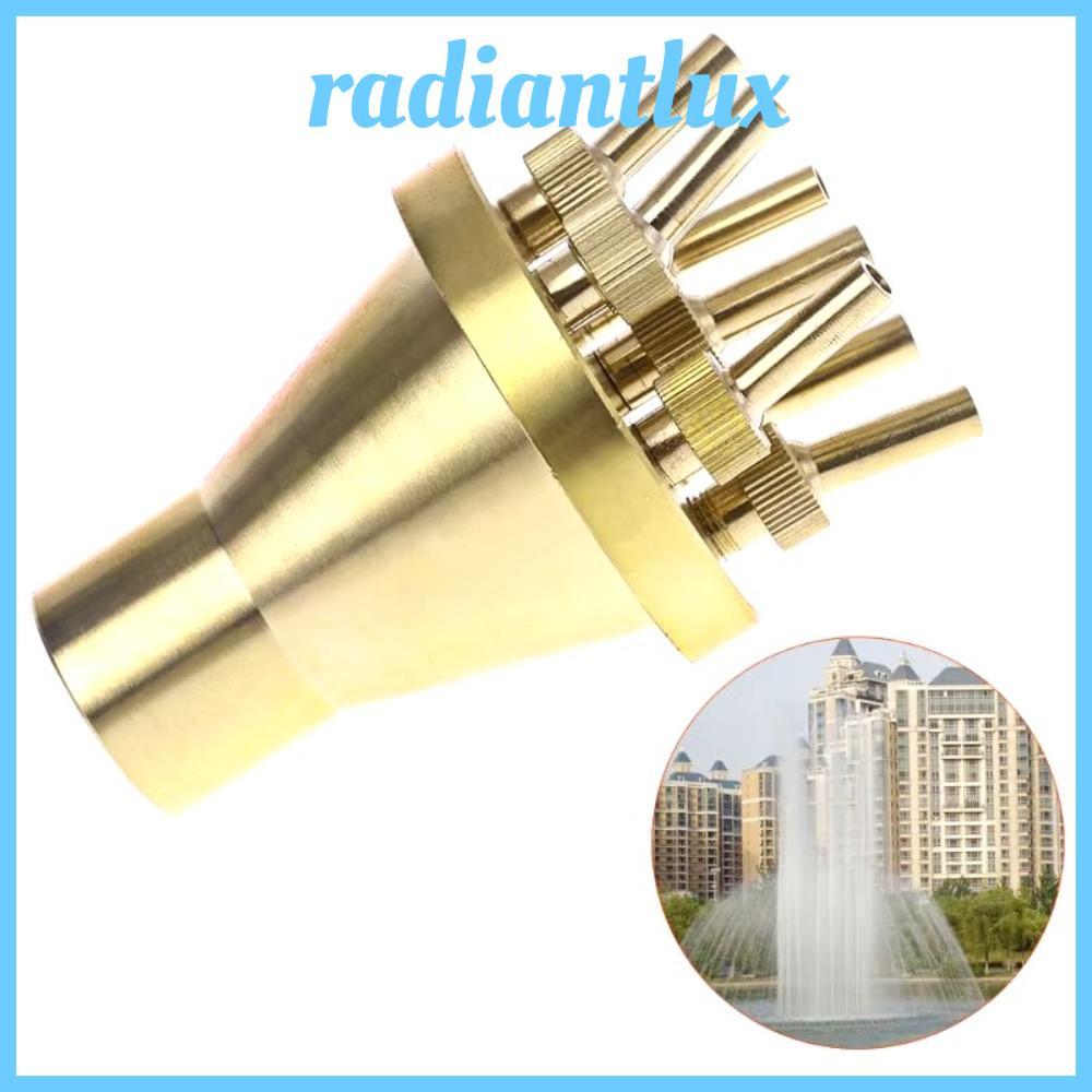 RADIANTLUX หัวฉีดน้ําพุสไตล์ตรงศูนย์, ทองเหลือง FNPT หัวฉีดคอลัมน์ดอกไม้สปริงเกลอร์, 1/2" 3/4" 1" ทน