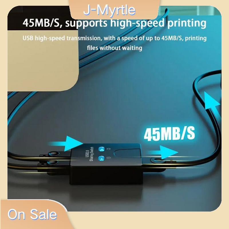 J-Myrtle USB2.0 2 พอร์ต Hub USB Switch เครื่องพิมพ์ Sharener สองคอมพิวเตอร์ Splitter U ในแบ่งปันเครื