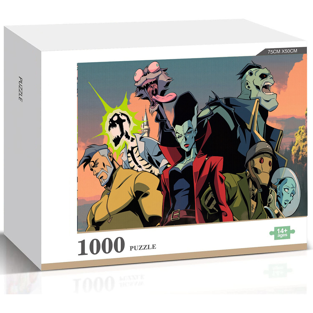 Creature Commandos จิ๊กซอว์ไม้คุณภาพสูงตกแต่งบ้านของเล่นของขวัญ 1000 ชิ้น