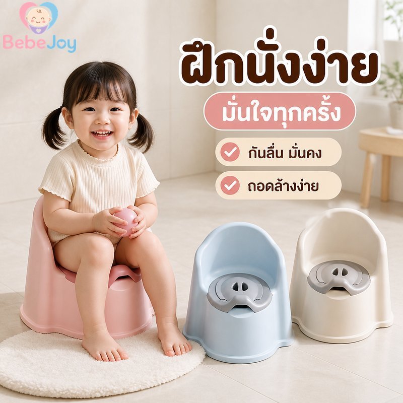 เด็กไม่เต็มเต็งการฝึกอบรมที่นั่งชักโครกป้องกันการลื่นสาดยามที่ถอดออกได้ทําความสะอาดง่ายสบาย หน้า