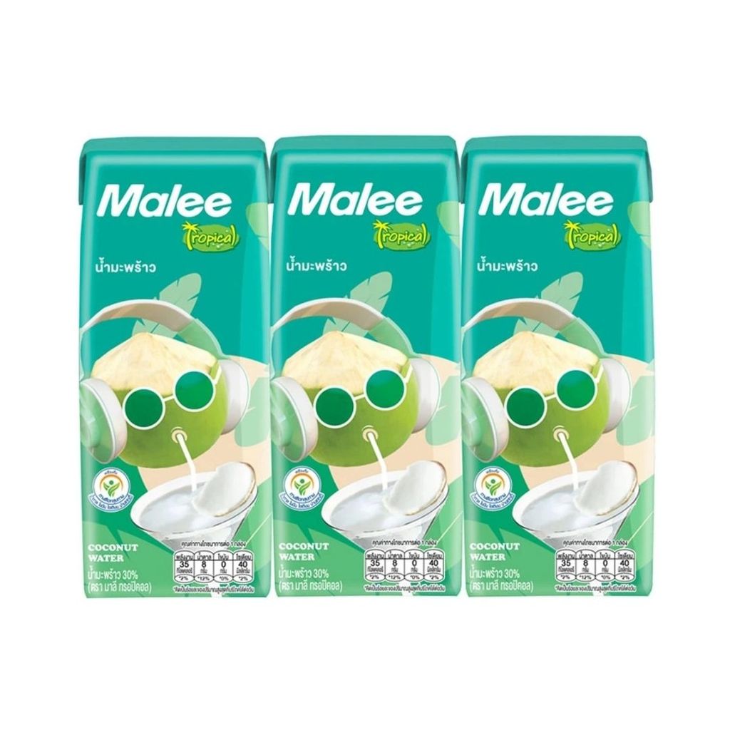 มาลี ทรอปิคอลน้ำมะพร้าว60% Malee Tropical 60% Coconut Water 180ml.