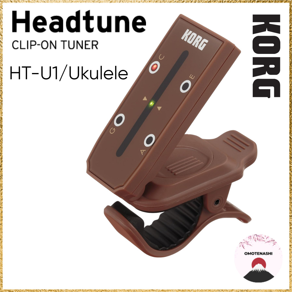 KORG Clip-Type Ukulele Tuner Headtune HT-U1 - Headtune Ukulele Head Tuner, Easy to Read, Supports Lo