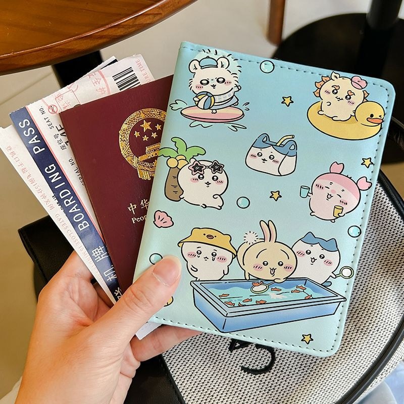 Chiikawa Chiikawa Passport Holder Card Case Protective Case#Chiikawa吉伊卡哇护照夹证包保护套