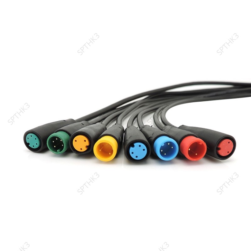 2pin 3pin 4pin 5pin 6Pin สายกันน้ําสําหรับ EBike อุปกรณ์เสริมสาย EBike ชาย + หญิง THK3