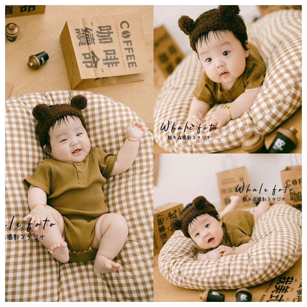 Life-saving clothing and props12y New coffee-themed children's photography tote bag for the New Year