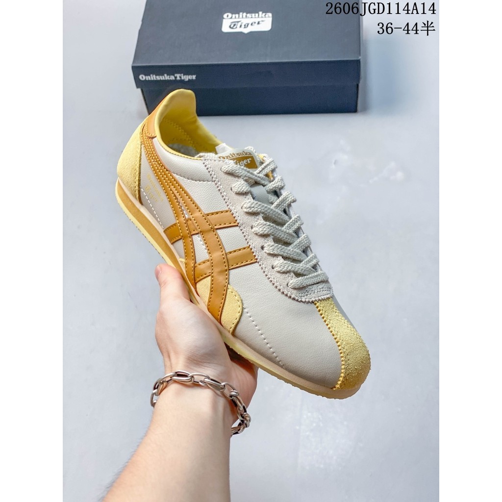 Onitsuka Tiger Runspark รองเท้าวิ่งย้อนยุคกันลื่นทนต่อการสึกหรอรองเท้าผ้าใบ Casual City Commuter