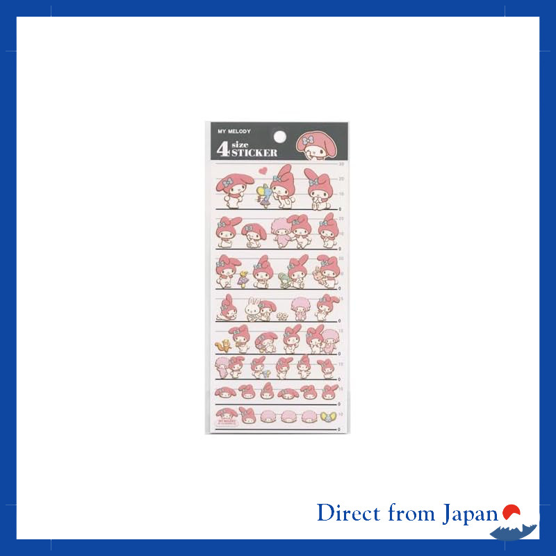 Sanrio My Melody 4 Size Sticker Sheet