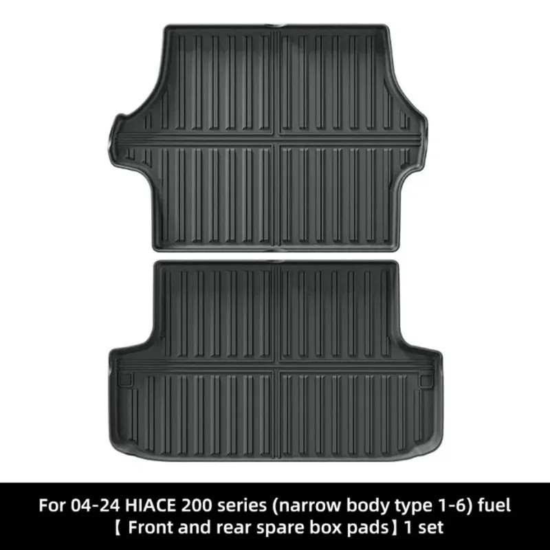 YyyFor Toyota HiAce 200 2004-2024/HiAce 300 2024-2025 RHD รถพรมปูพื้น TPE Mats Trunk Mat