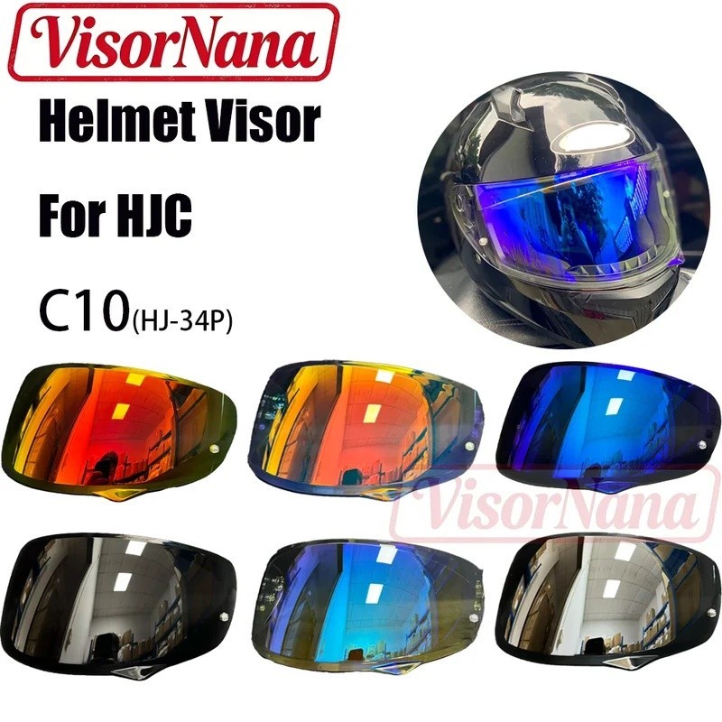 เลนส์ Visor สําหรับ HJC HJ-34P หมวกกันน็อค Visor เหมาะกับ C10