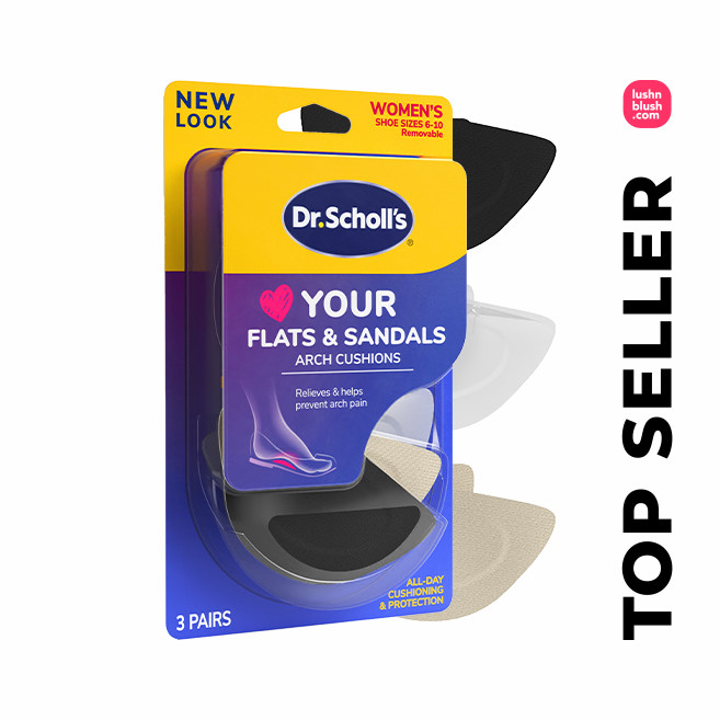 อา1 ดร. สกอลล์® Love Your Flats & Sandals Arch Cushions Gel Shoe Support (Low, High, Fallen Arch)