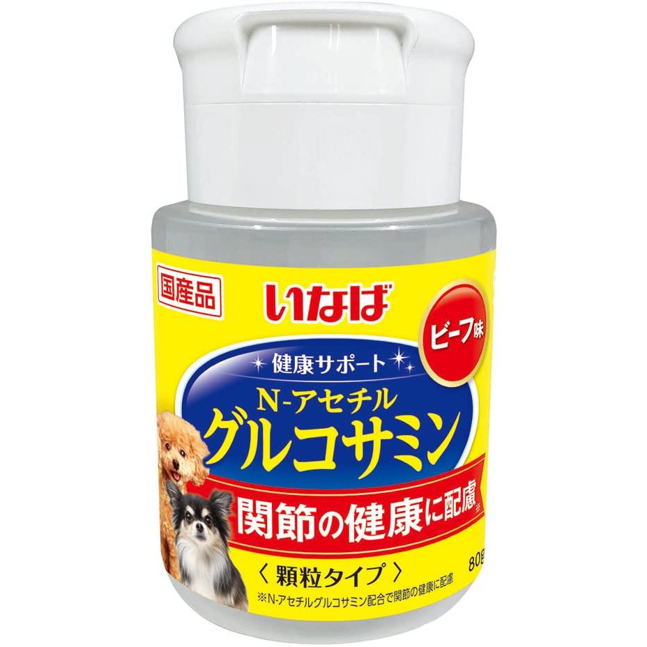 Inaba Health Support N-Acetyl Glucosamine รสเนื้อ ขวดสำหรับสุนัข