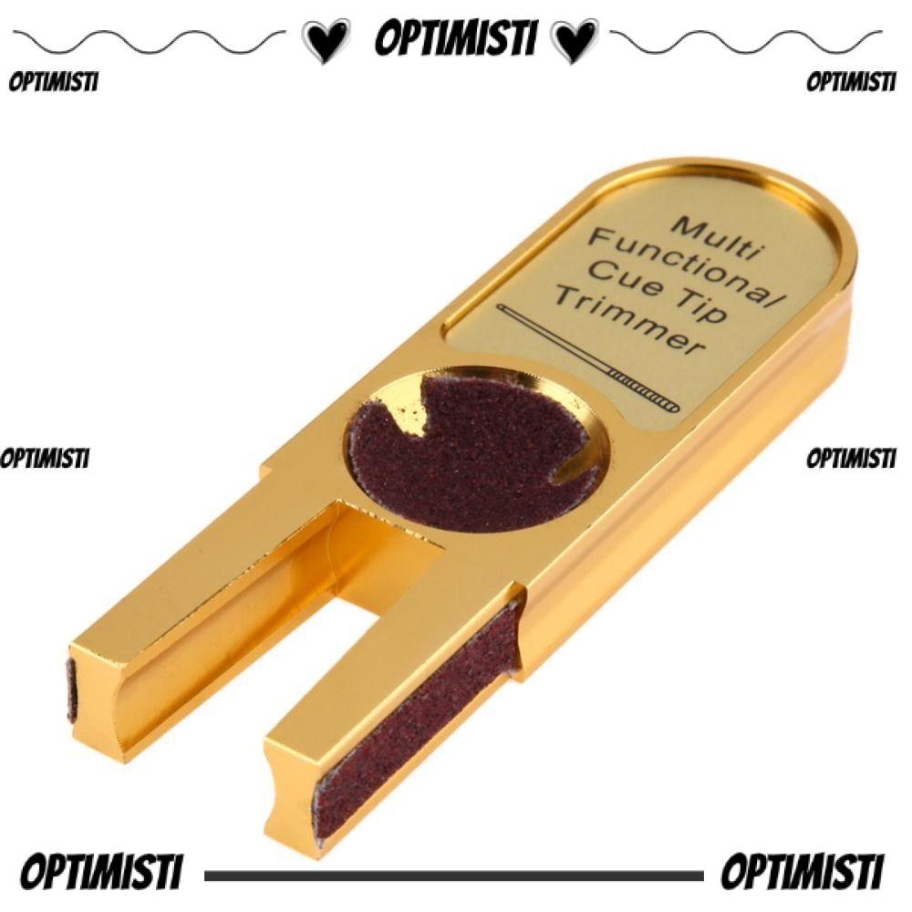 OPTIMISTI8E Pool Cue Tip Trimmer, Dime Shaper U-shape บิลเลียดคิว Burnisher, ทนทาน Muti-functional R