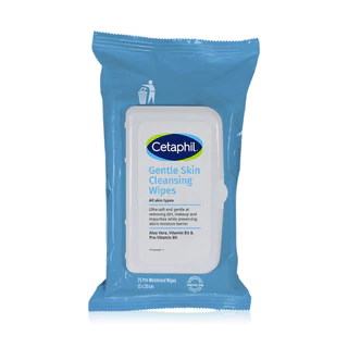 Cetaphil Gentle Skin Cleansing Wipes 25 Sheet เซตาฟิล เจนเทิล สกิน คลีนซิ่ง ไวพส์.