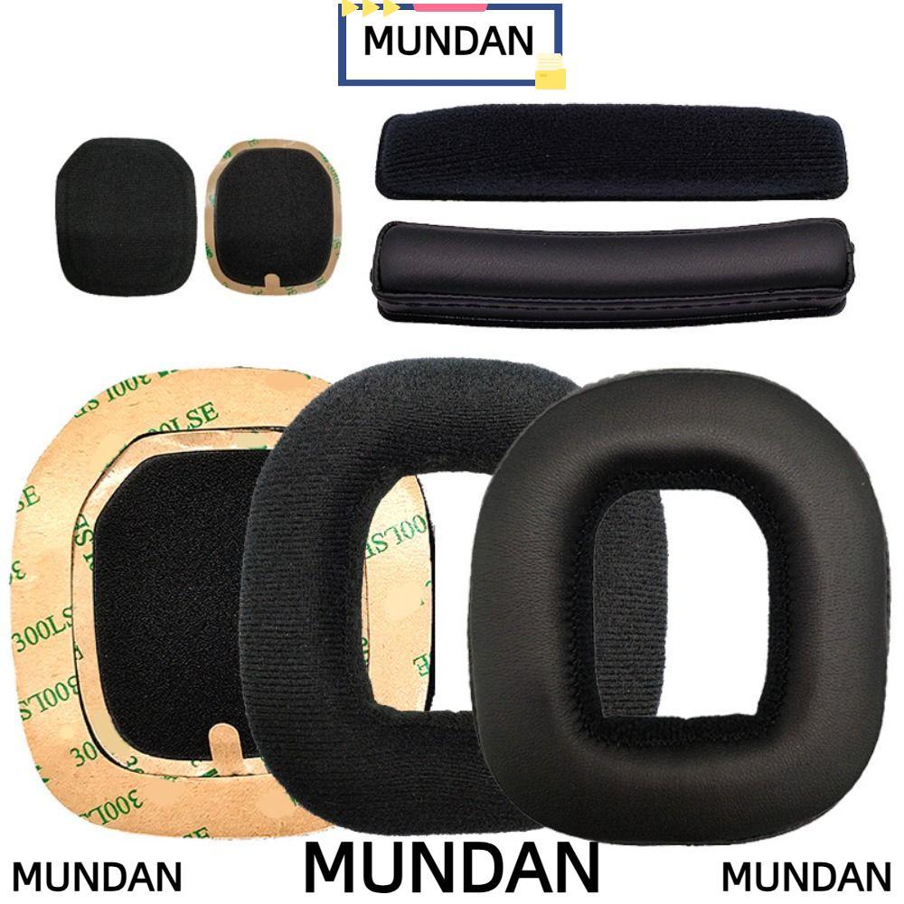 MUNDAN 1 คู่แผ่นรองหูฟังแถบคาดศีรษะ Earmuff หูฟังฟองน้ําโฟมสําหรับ A40 A50 Gen3 Gen4