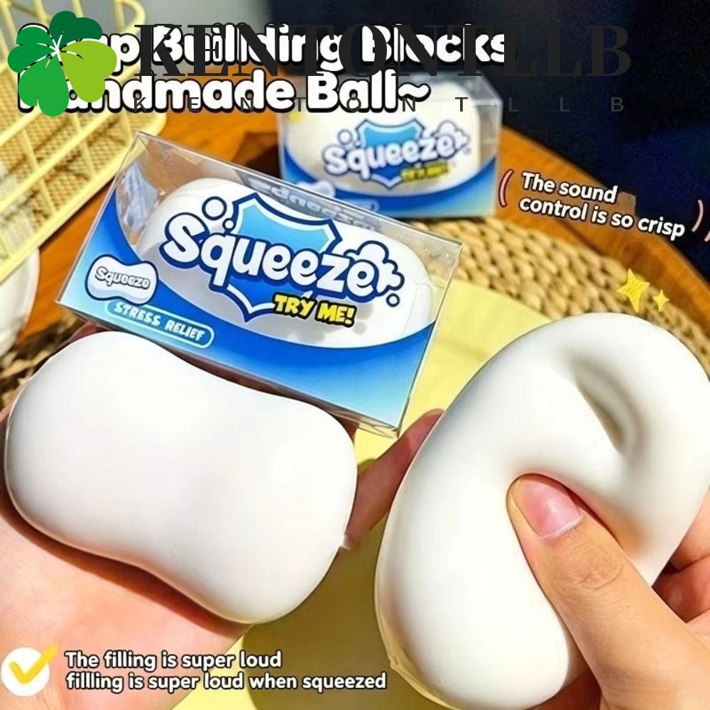 KENTONTLLB Soap Ball Squishy,บล็อกกลมที่เต็มไปด้วยรูปร่างได้,Creative Finger Relax Handmade Pinch Sensory Fidget Ball Kids