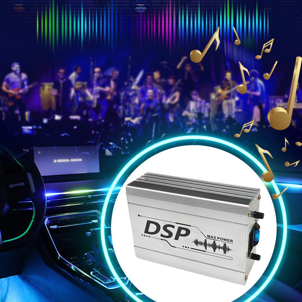 DSP เครื่องขยายเสียงรถยนต์ 4 In 6 Out เครื่องเสียงรถยนต์สัญญาณดิจิตอลรองรับ APP ควบคุม DSP รถ Equali