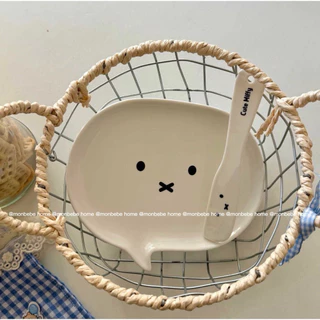 จานเซรามิก insจานmiffy พร้อมส่ง