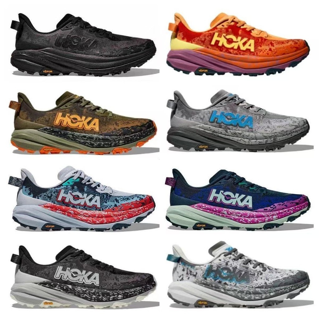 HOKAHoka One One One One SPEEDGOAT 6 รองเท้าวิ่ง Unisex เหมาะสําหรับการวิ่งกลางแจ้งและเดินป่า M4TO B