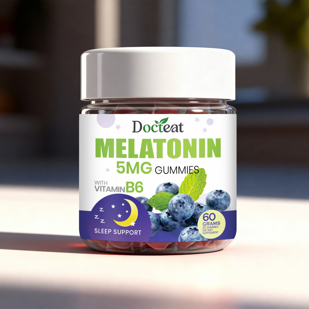 DOCTEAT Sleeping Gummy Mild Ingrediments Daily Assistance ง่ายต่อการนอนหลับ Enjoy Tranquil Night Gum