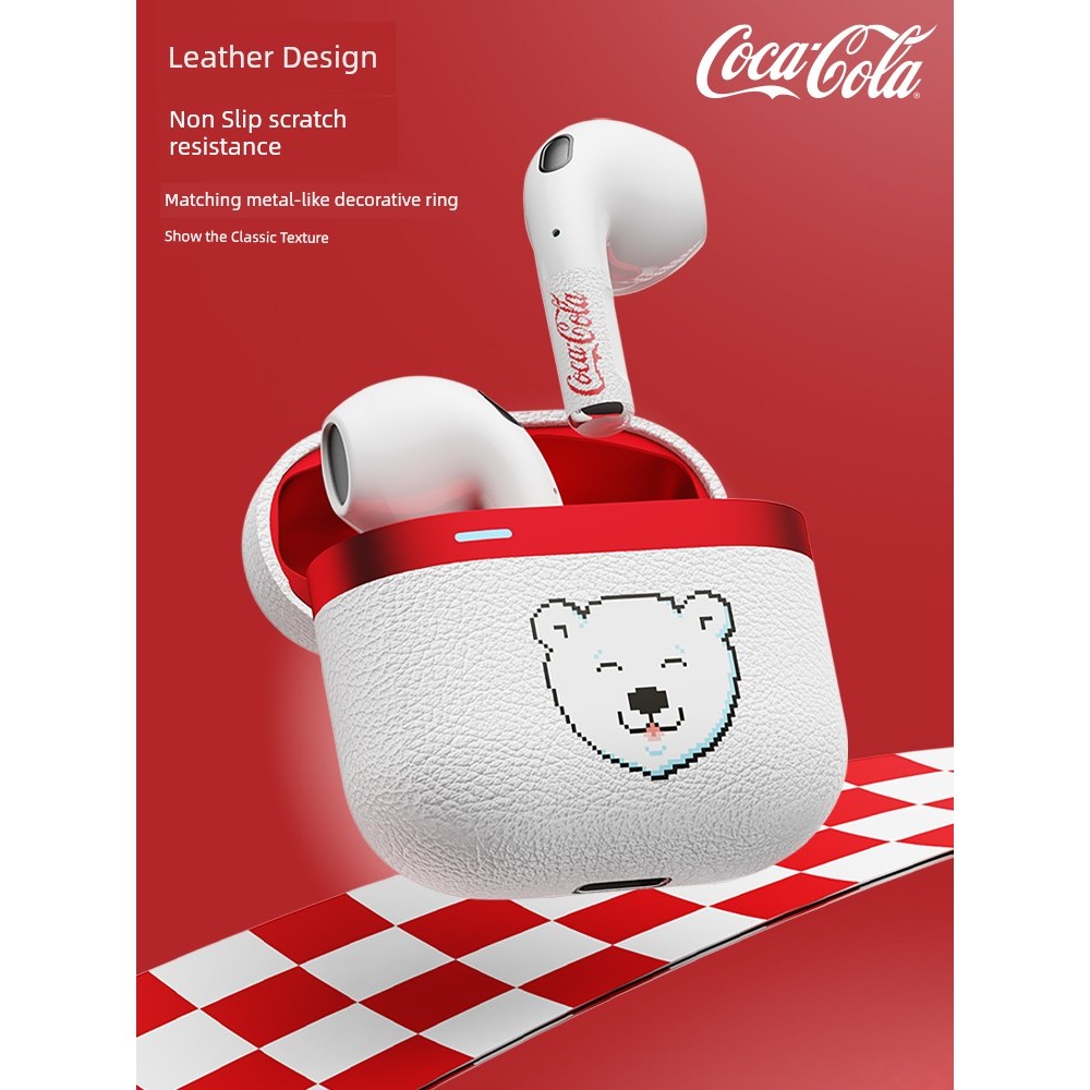 หูฟังไร้สาย หูฟัง bluetooth CoCa-Cola (CoCa-Cola) T25 ชุดหูฟังบลูทูธไร้สายแบรนด์ร่วมน่ารักหมีขั้วโลก
