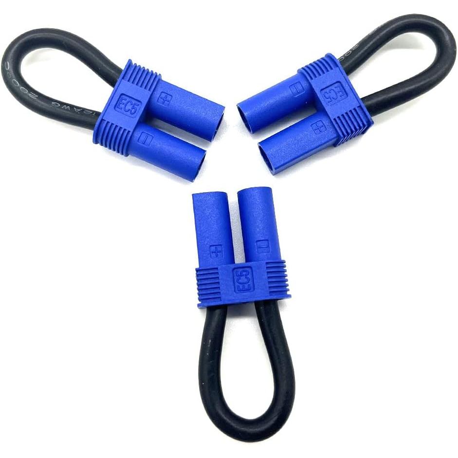 3 ชิ้น EC5 Bind ปลั๊ก Loop Connector สั้น Circut แบตเตอรี่จัมเปอร์สําหรับ EC5 ปลั๊ก Quadcopters อุปก