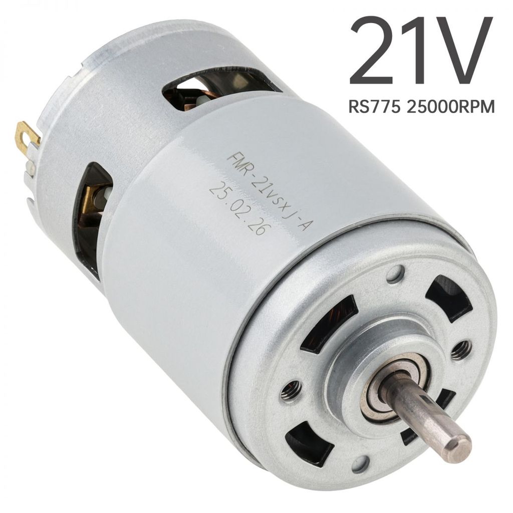 RS775 มอเตอร์ DC 21V 25000RPM 90W มอเตอร์แปรงพร้อมเพลา 5 มม.