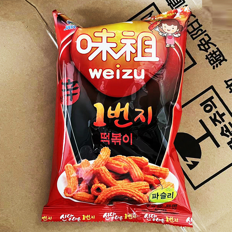 Zu Tian ขายส่งรสบาร์อาหารพองบาร์เผ็ด Zero 100g เก้าวันนําเข้าเค้กข้าวผัดเผ็ด
