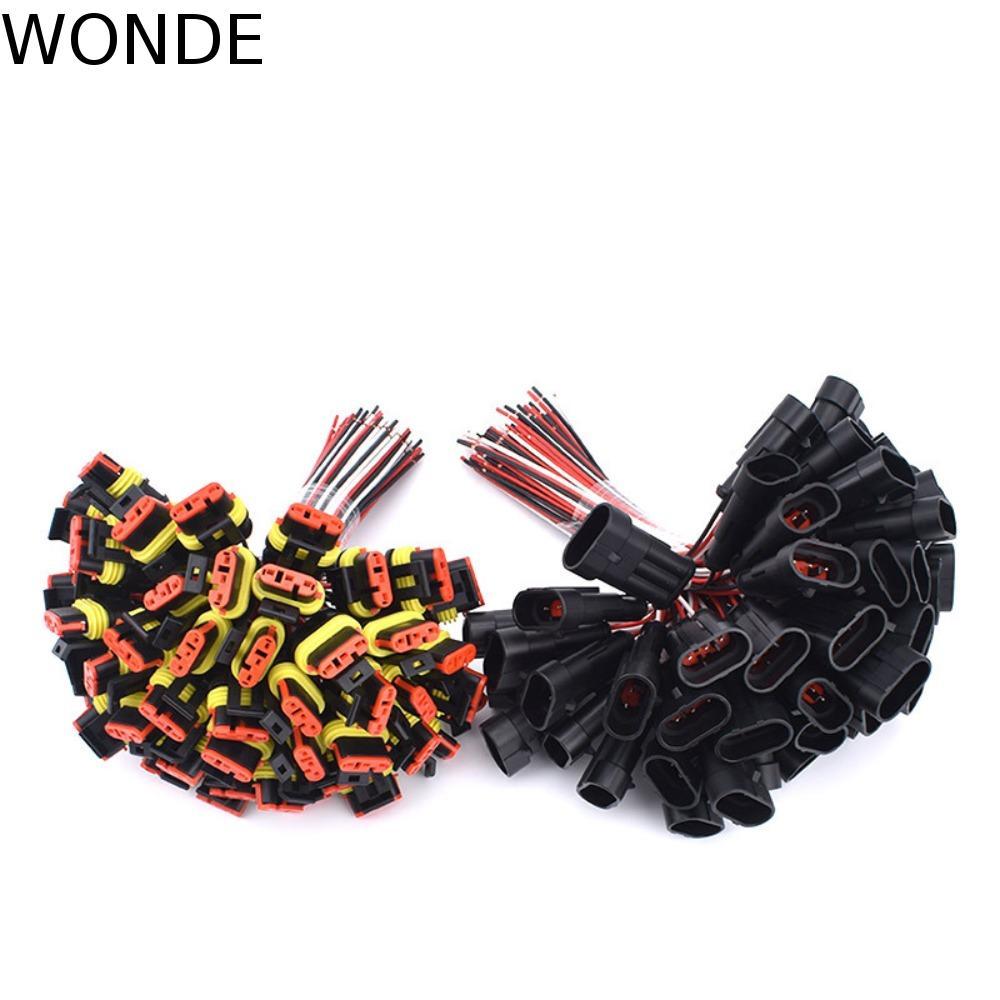 WONDE ขั้วต่อสายไฟอัตโนมัติเพื่อวาดและใส่กันน้ําชายและหญิงรถจักรยานยนต์ชายกับหญิง Plug-In Unit Wear-