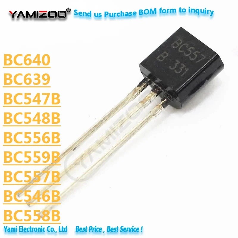 10PCS BC639 BC640 BC546B BC547B BC548B BC556B BC557B BC558B BC559B BC546 BC548 BC556 BC557 BC558 TO-