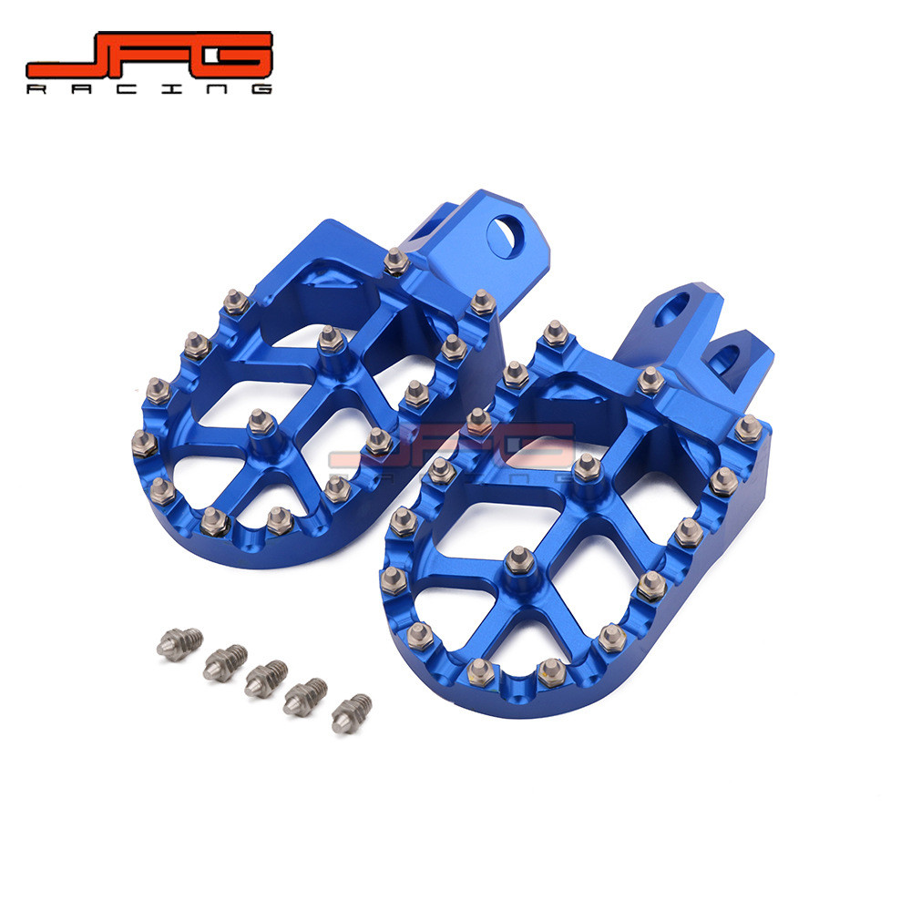 เหมาะสําหรับ RMZ125 RMZ250 RMX250 DRZ400 รถจักรยานยนต์ออฟโรด CNC อลูมิเนียมอัลลอยด์เหยียบ