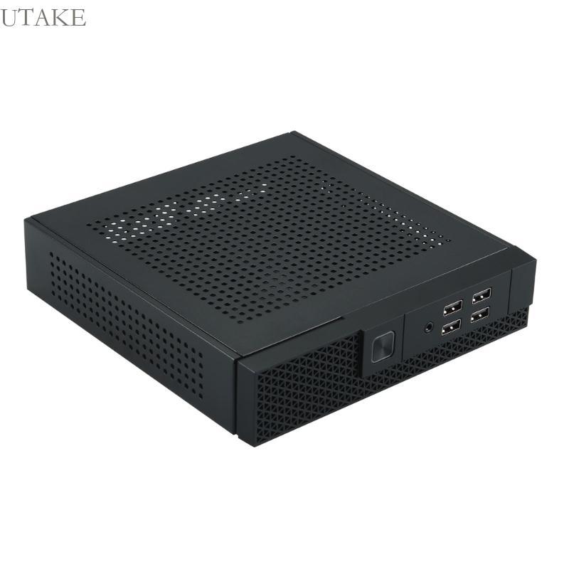 Utake TX07 Mini ITX HTPC แชสซีคอมพิวเตอร์เดสก์ท็อป HTPC กรอบเคสกระจายความร้อน