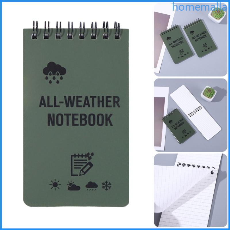 HO Weatherproof Notebook Waterproof Notebook Field Note Pad All Weather Paper Notebook for Office