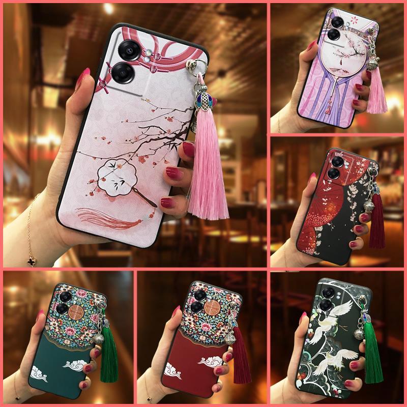 Anti-dust Bellเคสโทรศัพท์สําหรับOPPO A77 5G Global/K10 5G Global/A56S 5G TPUปกหลังสไตล์สกปรกป้องกันน