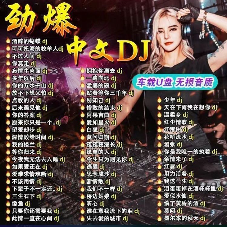 2025 เพลงร้อน DJ Car u Disk Music Madden Dance Song เพลงคุณภาพสูงยอดนิยม DJ USB Flash Disk MP3