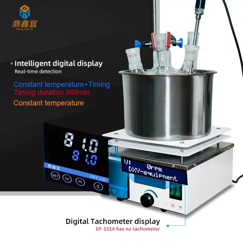 1AQ5 Xin เครื่องทดสอบ Lab เครื่องทําความร้อนแบบดิจิตอล Magnetic Stirrer DF-101S DF-101ST อุณหภูมิคงท