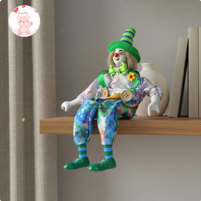 [Whbadguy] Porcelain Clown Doll การออกแบบรายละเอียด Handmade Porcelain Clown Doll Carnival Entertain