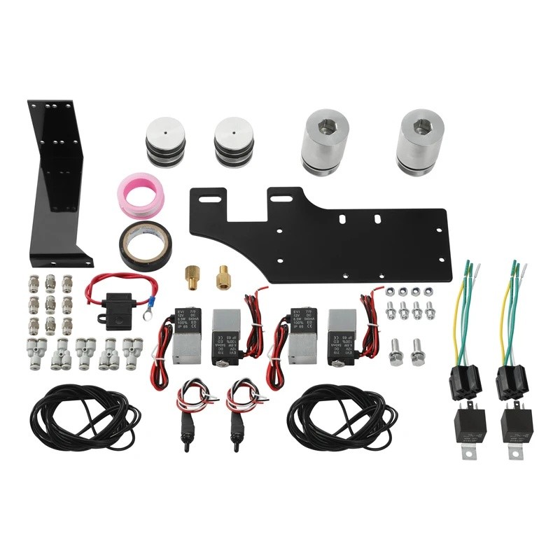 M4VK รถจักรยานยนต์ด้านหน้า Air Ride Suspension Lowering Kit สําหรับ Harley Touring Street Glide Road
