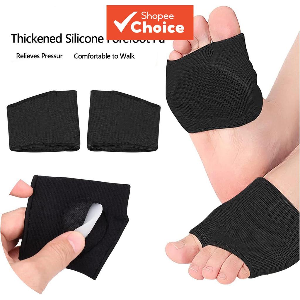 เจลหนาเกลียว Metatarsal Half Socks Forefoot Insoles Cushion Pads